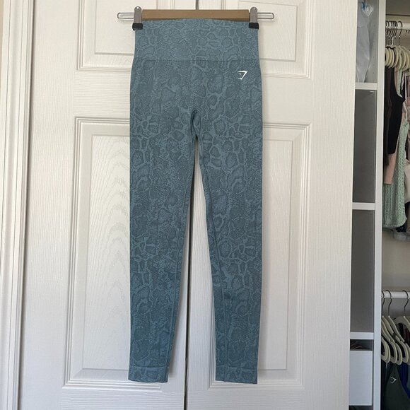 Adapt Animal Seamless Leggings - Iceberg Blue/Thunder Blue XS - Picture 9 of 13